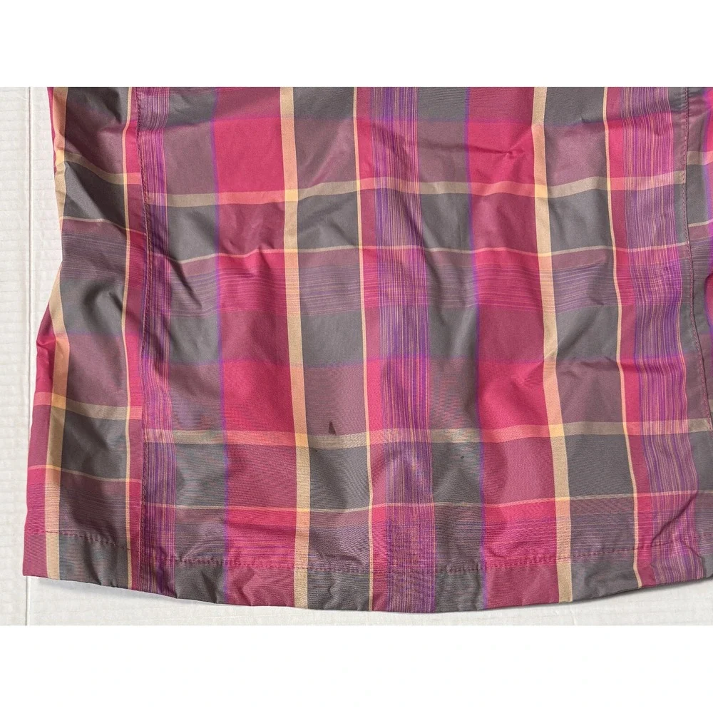 THE NORTH FACE Hyvent - Girls‎ Youth Plaid Hooded Rain Jacket - Large 14/16
